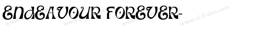 Endeavour forever字体转换